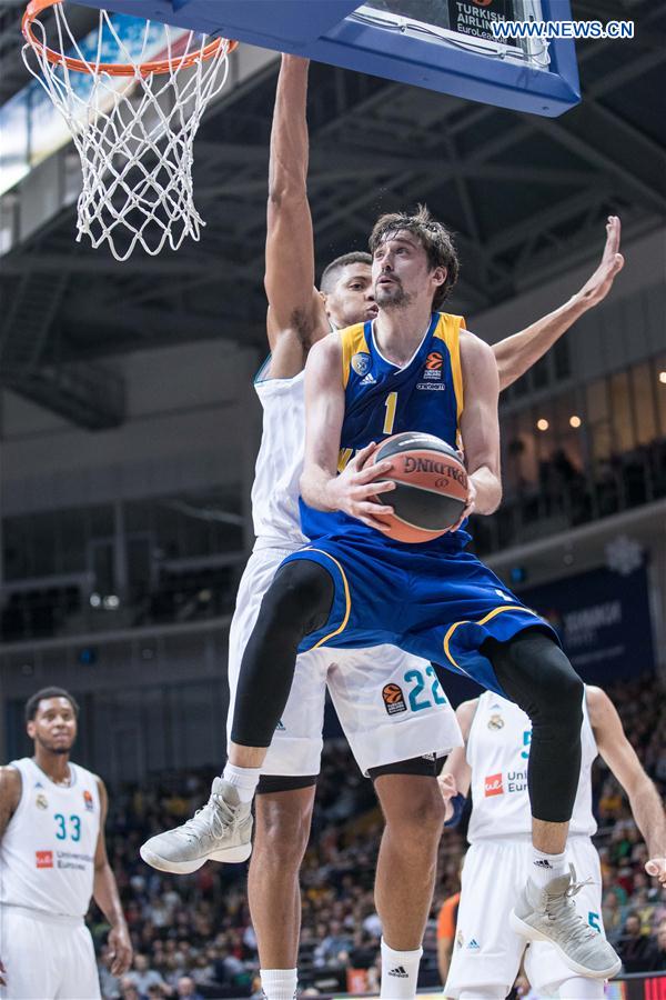 (SP)RUSSIA-KHIMKI-BASKETBALL-EUROLEAGUE-KHIMKI MOSCOW REGION VS REAL MADRID