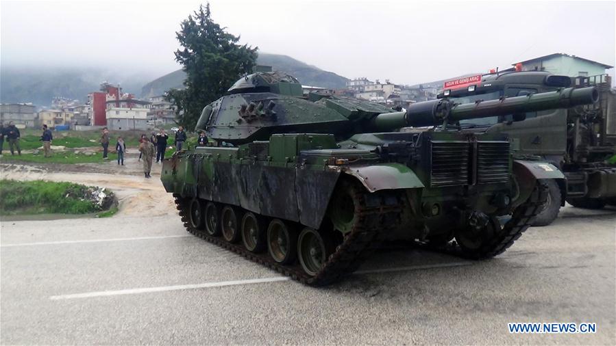 TURKEY-HATAY-SYRIAN BORDER-ARMORED VEHICLES-TANKS-DEPLOYMENT