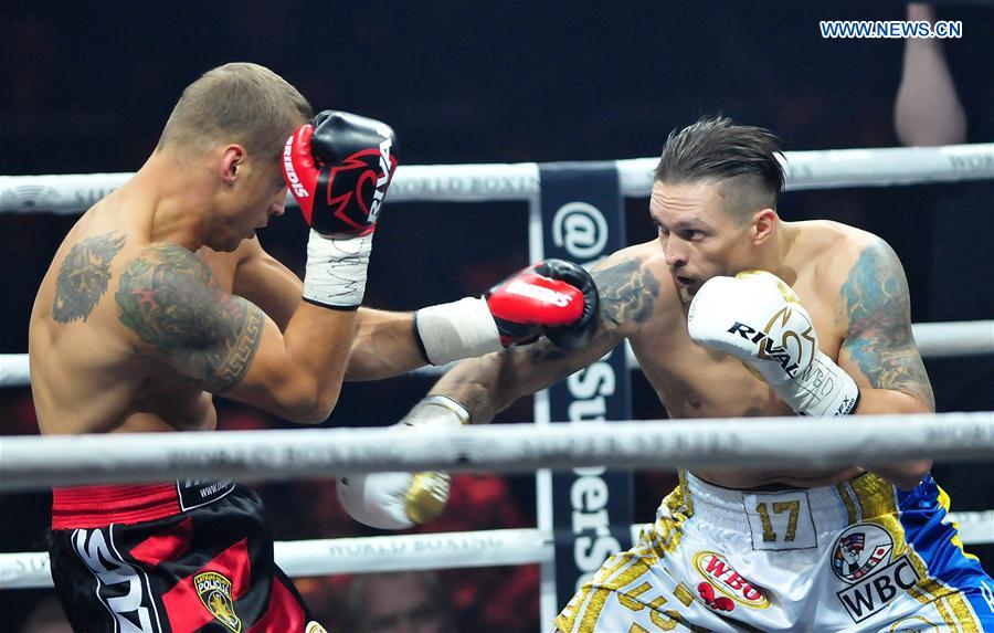 (SP)LATVIA-RIGA-BOXING-CRUISERWEIGHT-USYK VS BRIEDIS