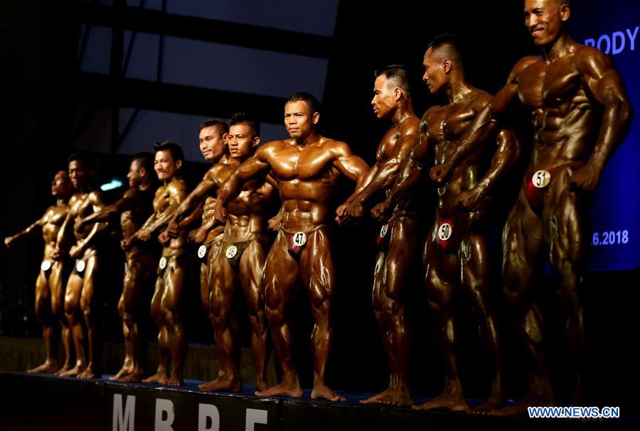 (SP)MYANMAR-YANGON-BODYBUILDING AND PHYSIQUE SPORT-COMPETITION