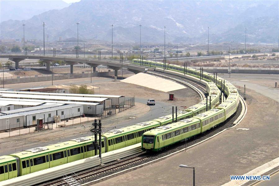 SAUDI ARABIA-MECCA-LIGHT RAIL-TESTING