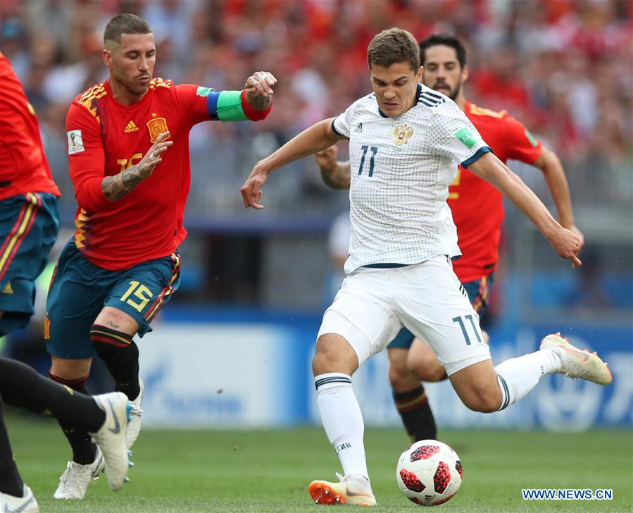 (SP)RUSSIA-MOSCOW-2018 WORLD CUP-ROUND OF 16-SPAIN VS RUSSIA