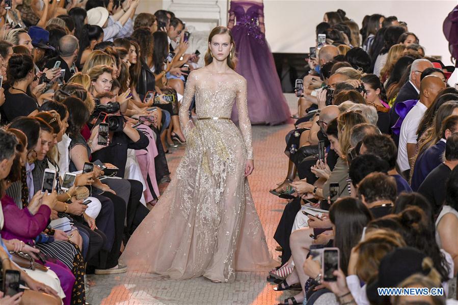 FRANCE-PARIS-FASHION-HAUTE COUTURE-ELIE SAAB