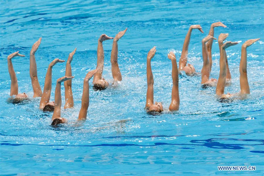 (SP)HUNGARY-BUDAPEST-FINA-ARTISTIC SWIMMING-WORLD CHAMPIONSHIPS-TEAM FREE