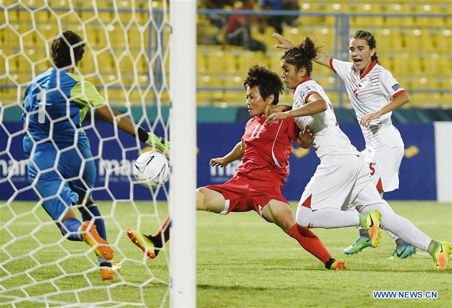 (SP)INDONESIA-PALEMBANG-ASIAN GAMES-WOMEN'S FOOTBALL-DPRK VS TAJIKISTAN