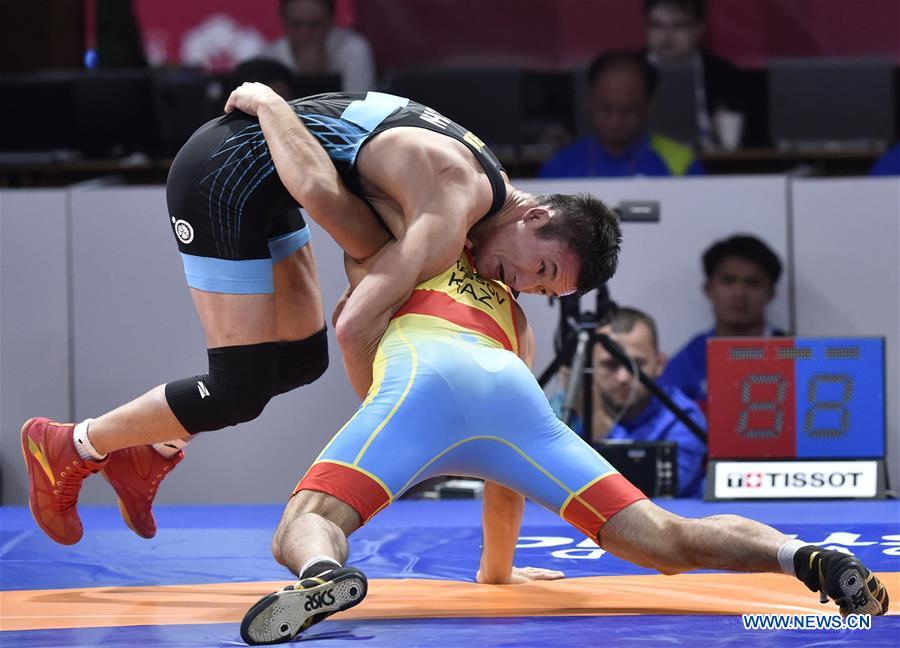 (SP)INDONESIA-JAKARTA-ASIAN GAMES-WRESTLING