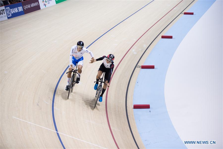 (SP)INDONESIA-JAKARTA-ASIAN GAMES-CYCLING TRACK-MEN'S 4000M INDIVIDUAL PURSUIT