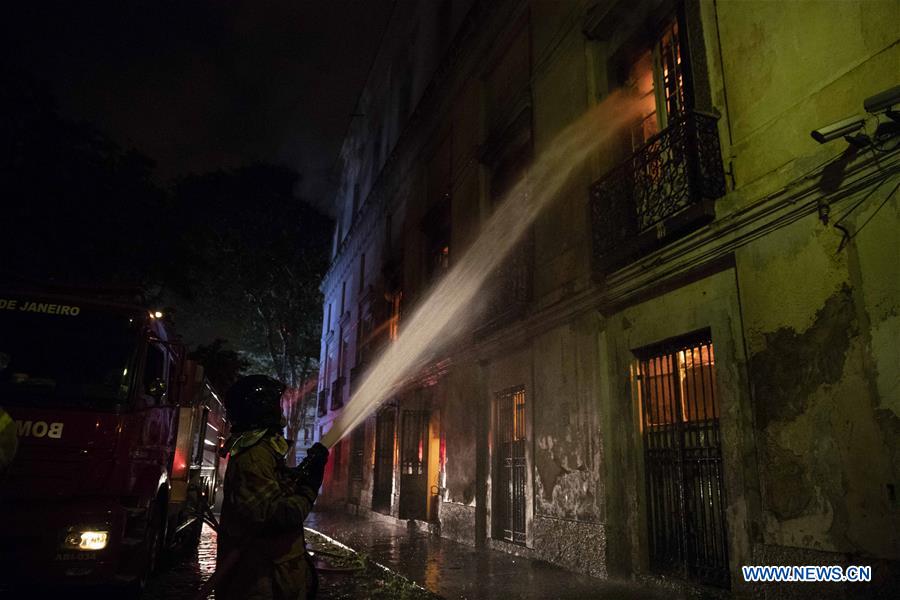 BRAZIL-RIO DE JANEIRO-MUSEUM-FIRE