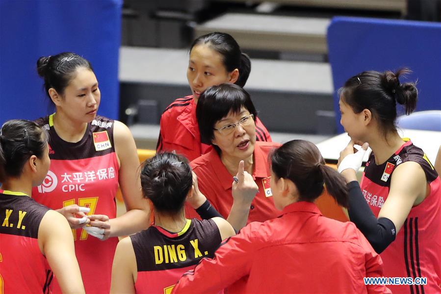 (SP)JAPAN-SAPPORO-VOLLEYBALL-WOMEN'S WORLD CHAMPIONSHIP-CHINA VS CUBA