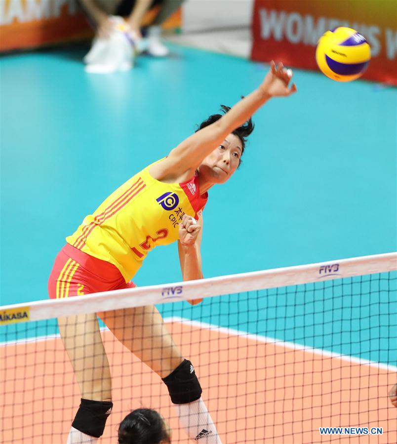 (SP)JAPAN-SAPPORO-VOLLEYBALL-WOMEN'S WORLD CHAMPIONSHIP-CHINA VS TURKEY