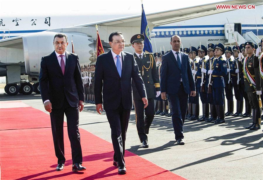 TAJIKISTAN-CHINA-LI KEQIANG-ARRIVAL