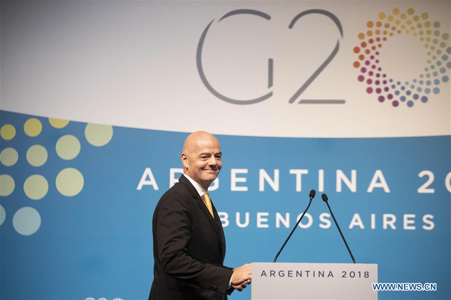 ARGENTINA-BUENOS AIRES-G20-FIFA-INFANTINO-PRESS CONFERENCE