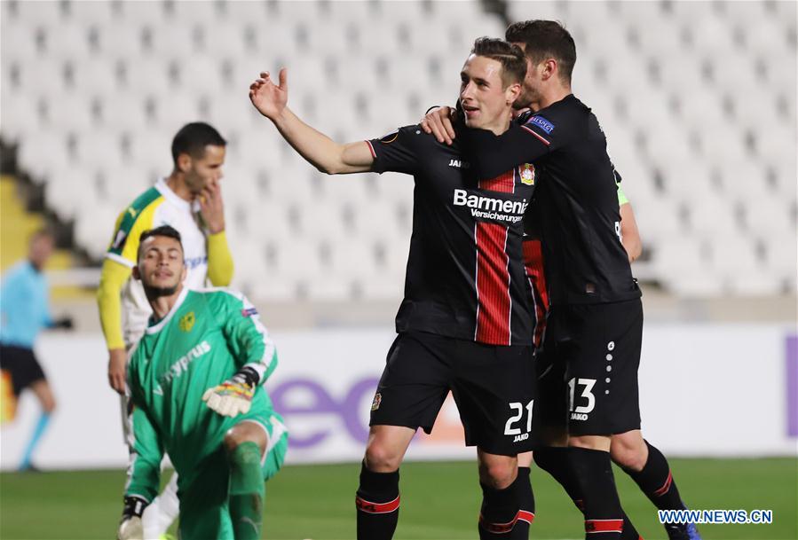 (SP)CYPRUS-NICOSIA-FOOTBALL-UEFA EUROPA LEAGUE-Group A-AEK LARNACA VS LEVERKUSEN