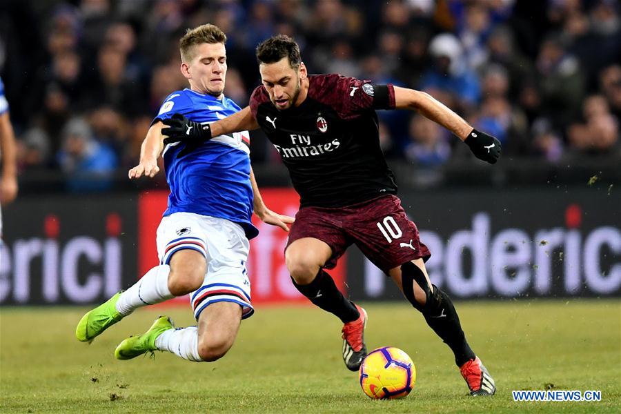 (SP)ITALY-GENOVA-SOCCER-ITALIAN CUP-SAMPDORIA VS AC MILAN