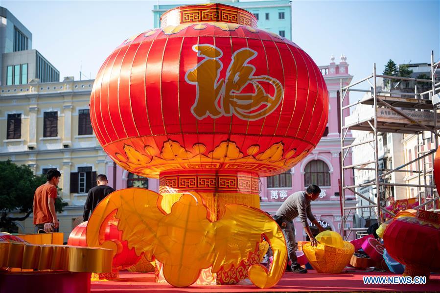 CHINA-MACAO-DECORATIONS-SPRING FESTIVAL (CN)