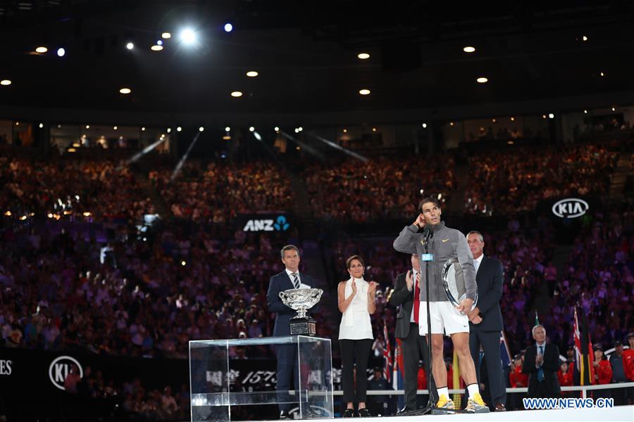 (SP)AUSTRALIA-MELBOURNE-TENNIS-AUSTRALIAN OPEN-DAY 14