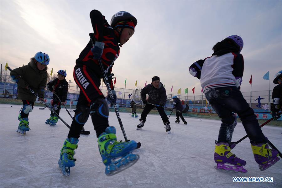 (SP)CHINA-BEIJING-YANQING-PRIMARY SCHOOL STUDENTS-SKATING(CN)