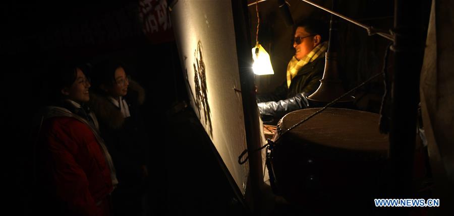 #CHINA-GANSU-DINGXI-SPRING FESTIVAL-SHADOW PUPPETRY (CN)