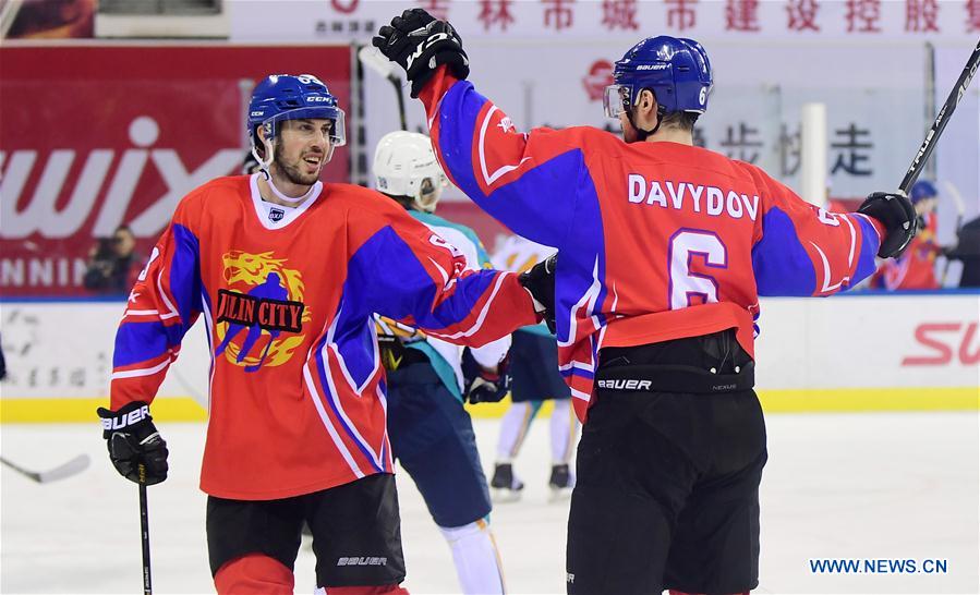 (SP)CHINA-JILIN-SILK ROAD SUPREME HOCKEY LEAGUE-TSEN TOU VS TORPEDO U-K(CN)