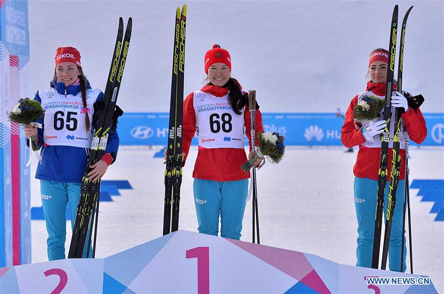 (SP)RUSSIA-KRASNOYARSK-29TH WINTER UNIVERSIADE-CROSS COUNTRY SKIING