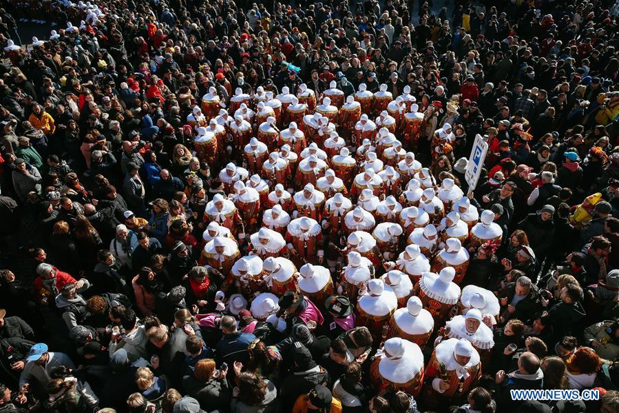 BELGIUM-BINCHE-CARNIVAL-GILLE