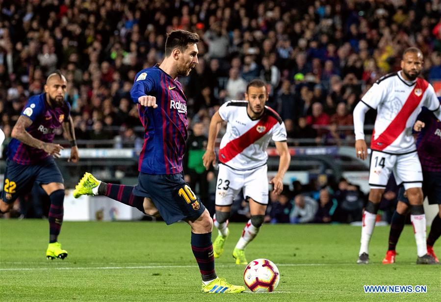 (SP)SPAIN-BARCELONA-SOCCER-LA LIGA-BARCELONA VS RAYO VALLECANO