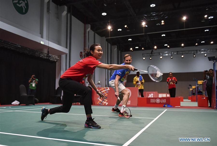 (SP)UAE-ABU DHABI-SPECIAL OLYMPICS-UNIFIED BADMINTON