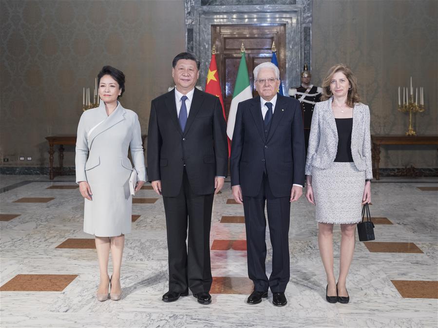 ITALY-ROME-XI JINPING-SERGIO MATTARELLA-TALKS