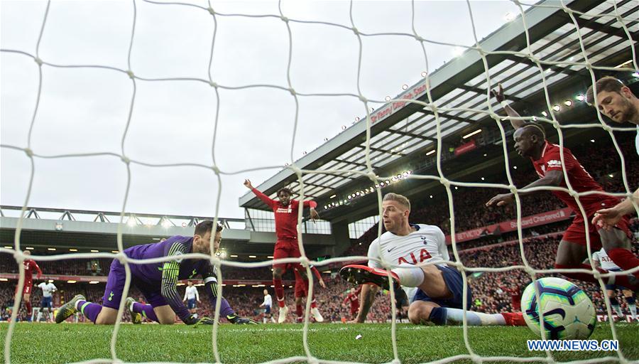 (SP)BRITAIN-LIVERPOOL-FOOTBALL-ENGLISH PREMIER LEAGUE-LIVERPOOL VS TOTTENHAM HOTSPUR