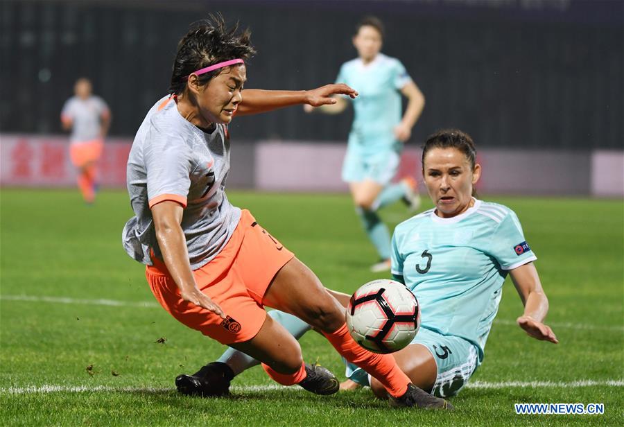 (SP)CHINA-WUHAN-FOOTBALL-INTERNATIONAL WOMEN'S FOOTBALL TOURNAMENT WUHAN 2019-CHINA VS RUSSIA (CN)