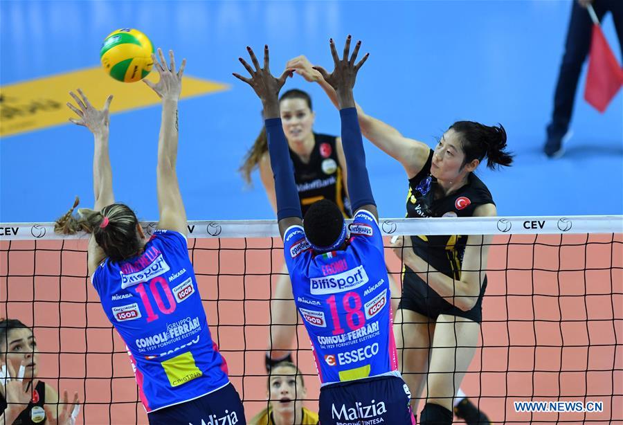 (SP)TURKEY-ISTANBUL-VOLLEYBALL-2019 EUROPEAN WOMEN'S CHAMPIONS LEAGUE-VAKIFBANK VS NOVARA