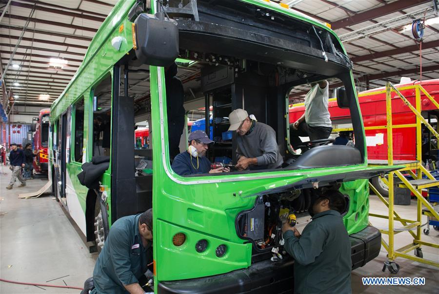 U.S.-LOS ANGELES-LANCASTER-BYD-E-BUS-MILESTONE