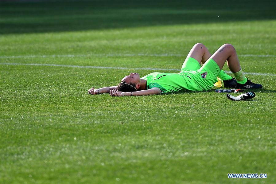 (SP)CHINA-WUHAN-FOOTBALL-INTERNATIONAL WOMEN'S FOOTBALL TOURNAMENT WUHAN 2019-3RD PLACE FINAL-RUSSIA VS CROATIA (CN)