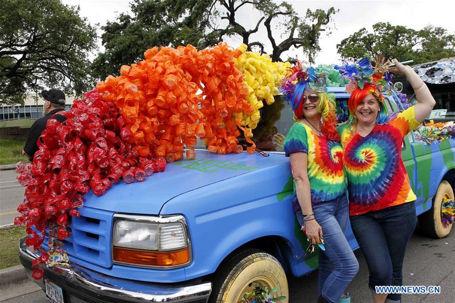 U.S.-HOUSTON-CAR-PARADE