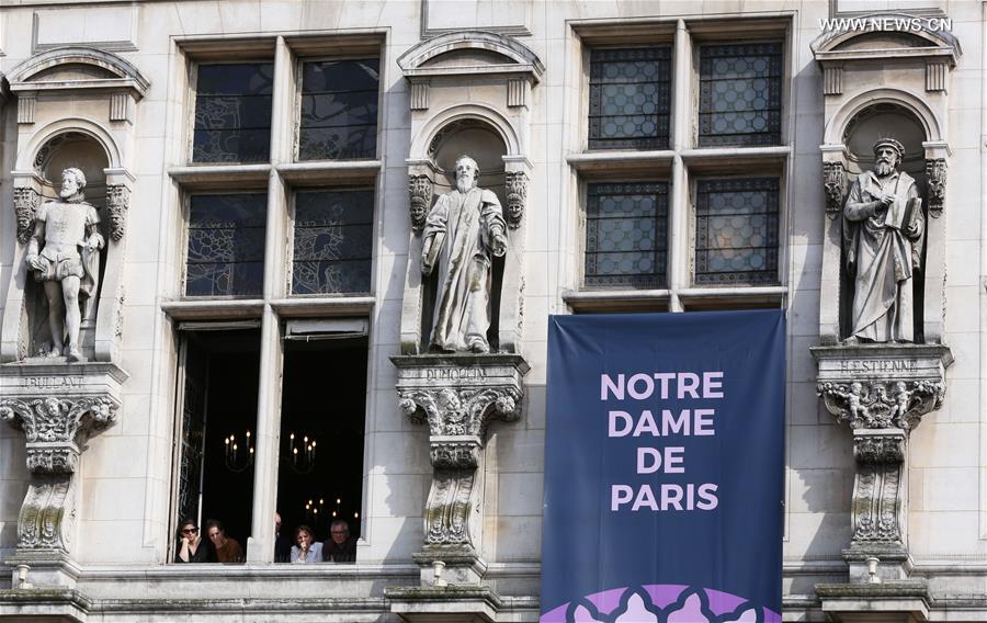 FRANCE-PARIS-NOTRE DAME DE PARIS-COMMEMORATION CEREMONY