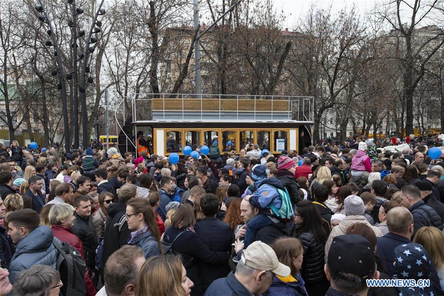 RUSSIA-MOSCOW-TRAM PARADE