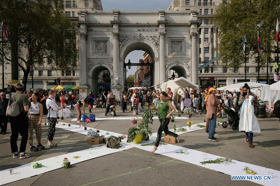 BRITAIN-LONDON-CLIMATE CHANGE DEMONSTRATION