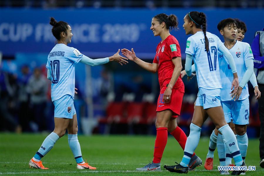 (SP)FRANCE-REIMS-SOCCER-FIFA WOMEN'S WORLD CUP-USA VS THA