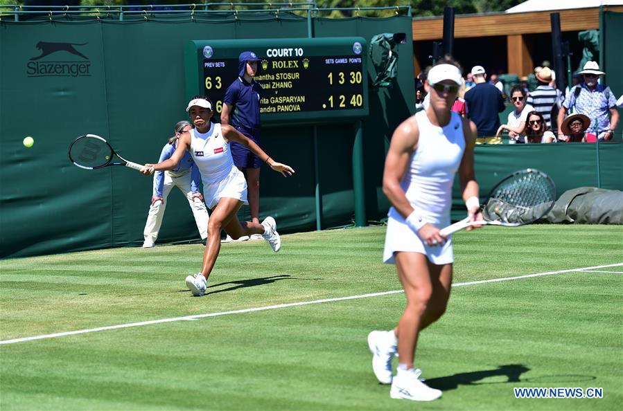 (SP)BRITAIN-LONDON-TENNIS-WIMBLEDON-WOMEN'S DOUBLES