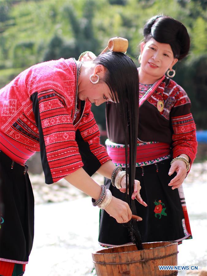 #CHINA-GUANGXI-YAO ETHNIC GROUP-HAIR (CN)