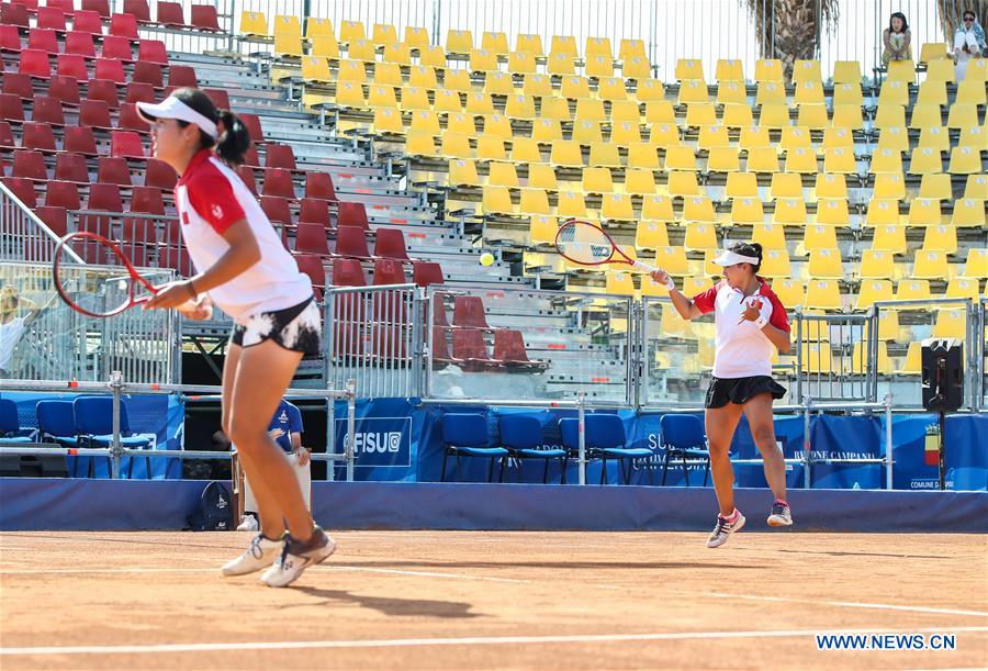 (SP)ITALY-NAPLES-SUMMER UNIVERSIADE 2019-TENNIS-WOMEN'S DOUBLES-SEMIFINAL