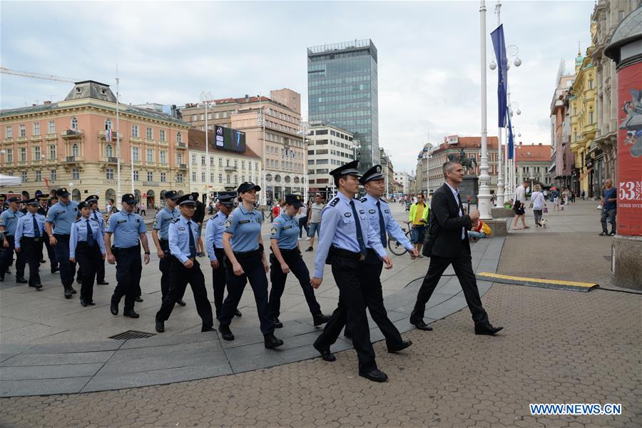 CROATIA-ZAGREB-CHINA-POLICE-JOINT PATROL