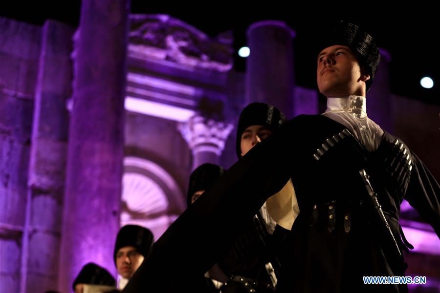 JORDAN-JERASH-ART FESTIVAL-CIRCASSIAN DANCE