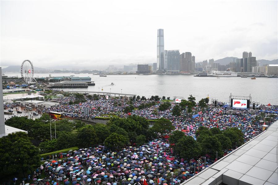 CHINA-HONG KONG-OPPOSITION TO VIOLENCE-RALLY (CN)