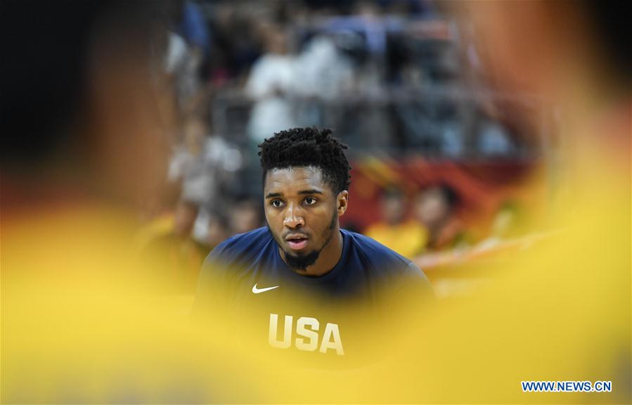 (SP)CHINA-DONGGUAN-BASKETBALL-FIBA WORLD CUP-QUARTER FINAL-USA VS FRANCE (CN)