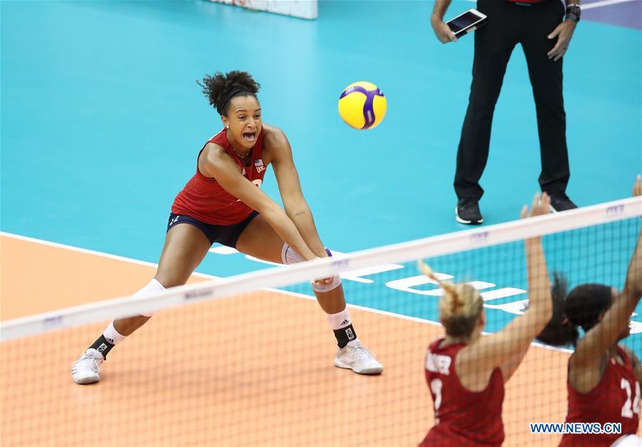 (SP)JAPAN-HAMAMATSU-VOLLEYBALL-WOMEN'S WORLD CUP-US VS SERBIA