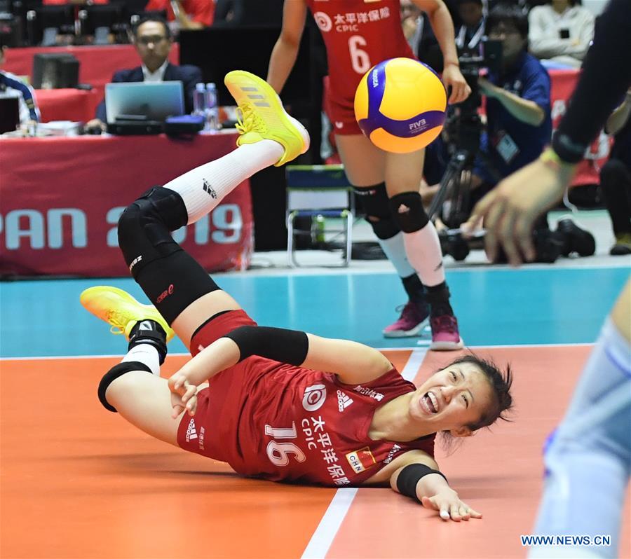 (SP)JAPAN-SAPPORO-VOLLEYBALL-WOMEN'S WORLD CUP-CHN VS BRA 