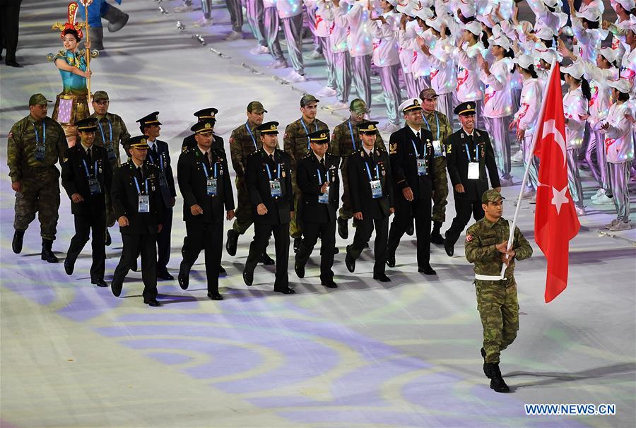 (SP)CHINA-WUHAN-7TH MILITARY WORLD GAMES-OPENING CEREMONY