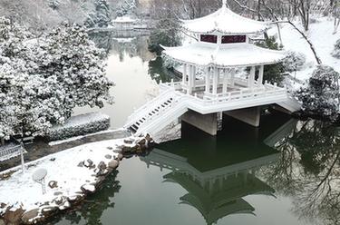 合肥：環(huán)城公園雪景美